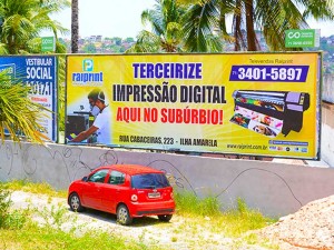 PAPEL OUTDOOR SEMI-BRILHANTE Vinil Branco  4x0 Brilho Sem acabamento 
